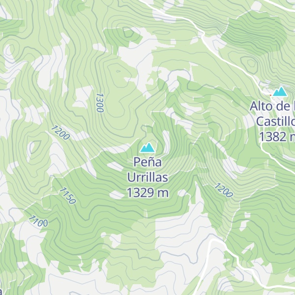 Map of Peña Urrillas