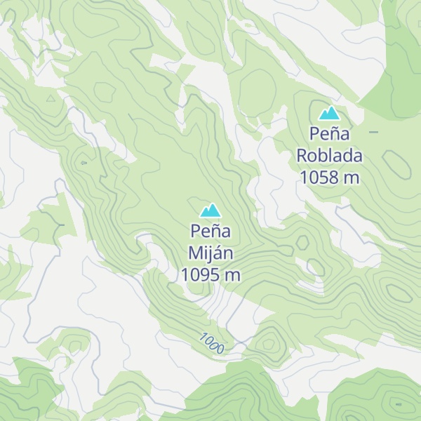 Map of Peña Miján