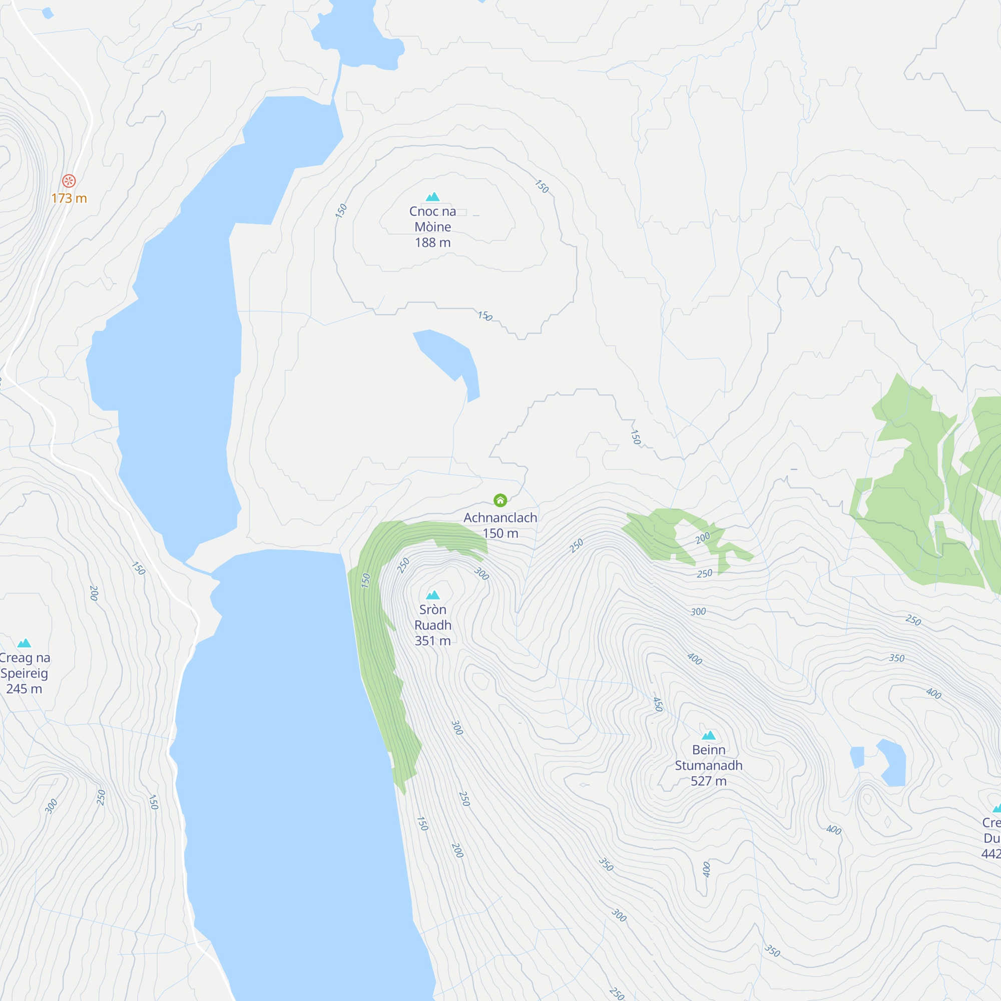 Achnanclach map
