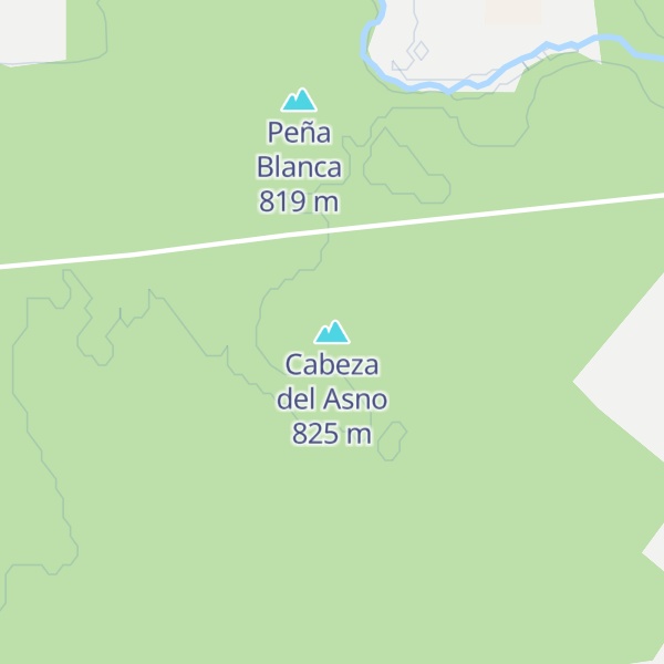 Map of Cabeza del Asno
