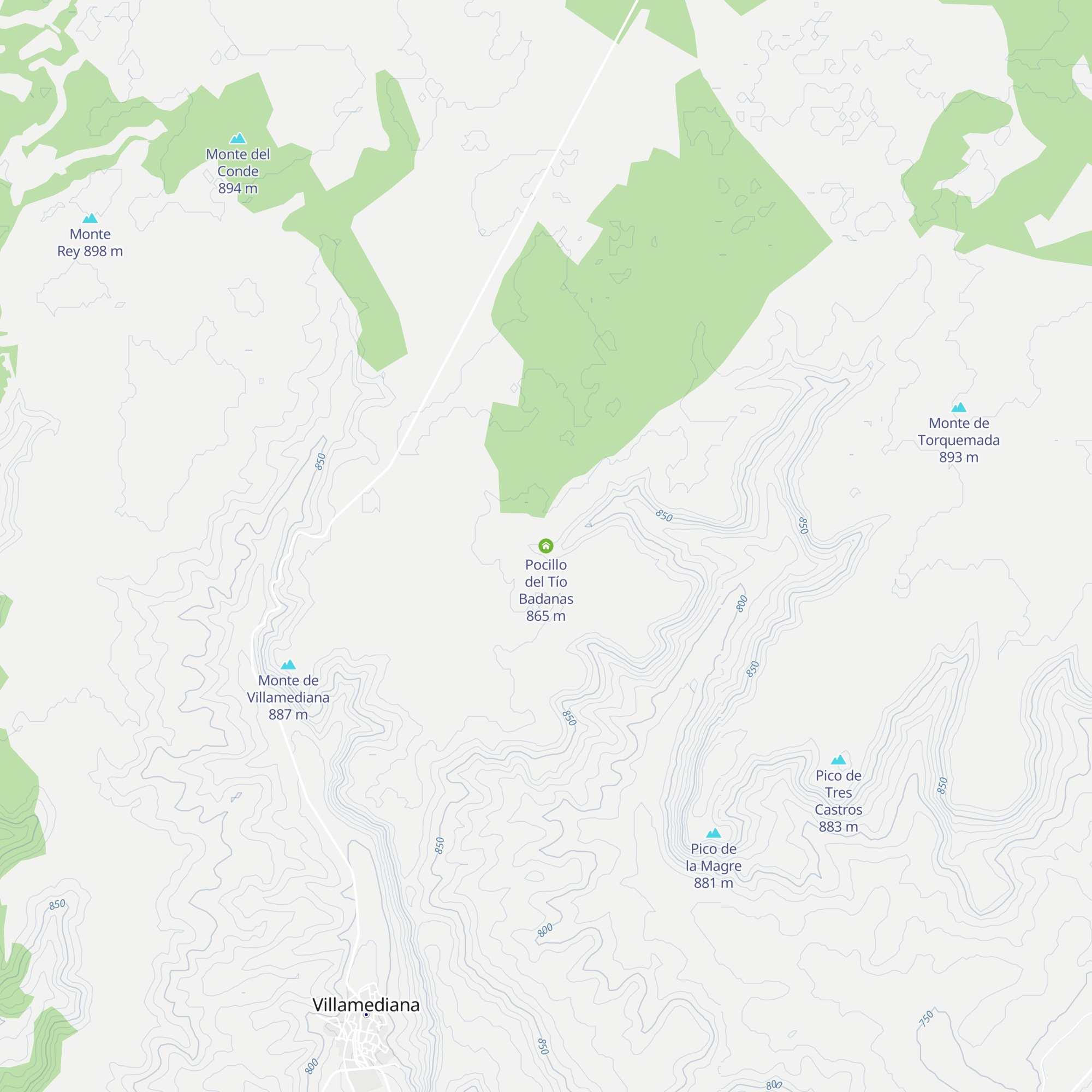 Pocillo del Tío Badanas map