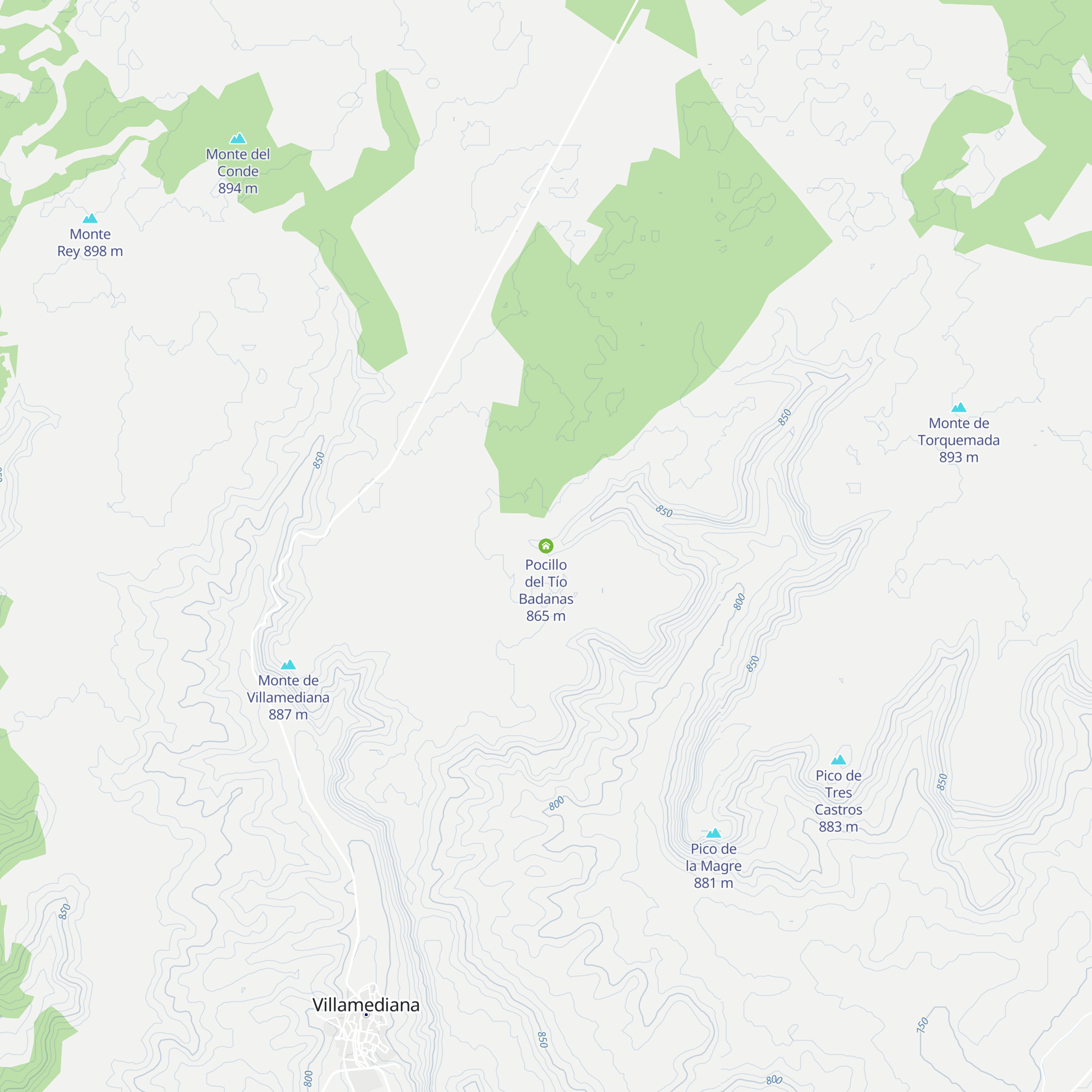 Pocillo del Tío Badanas map