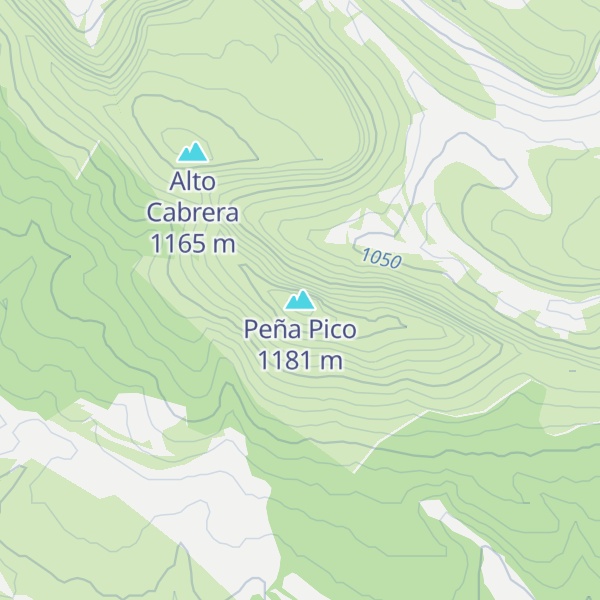 Map of Peña Pico
