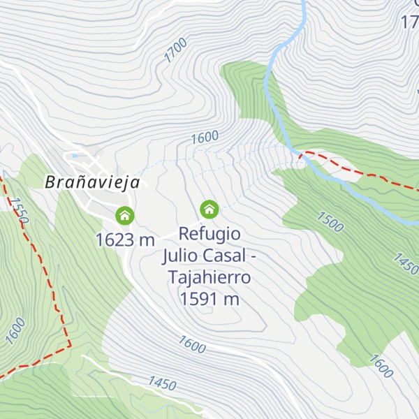 Map of Refugio Julio Casal - Tajahierro
