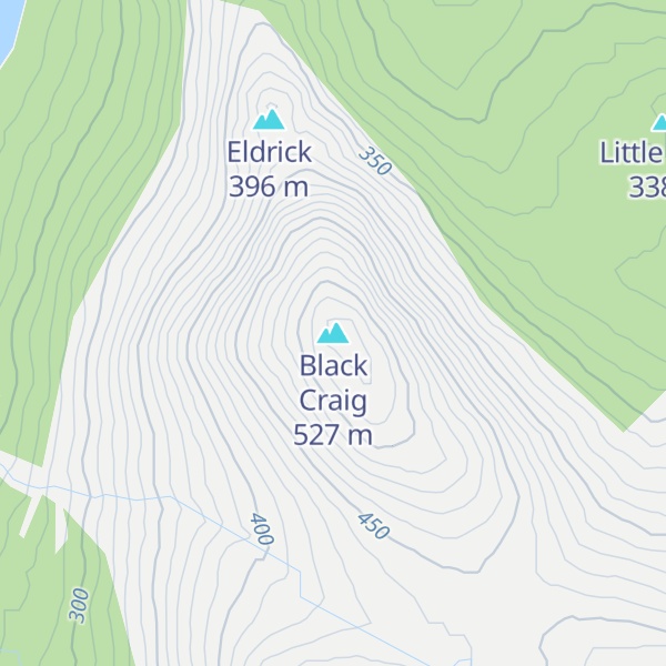 Map of Black Craig