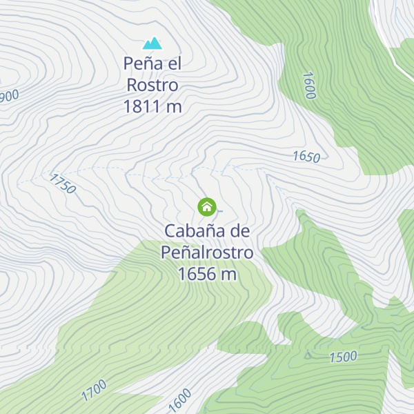 Map of Cabaña de Peñalrostro