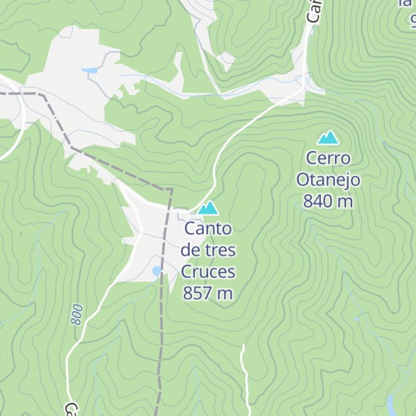 Map of Canto de tres Cruces