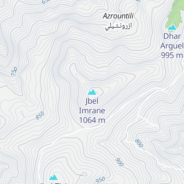 Map of Jbel Imrane