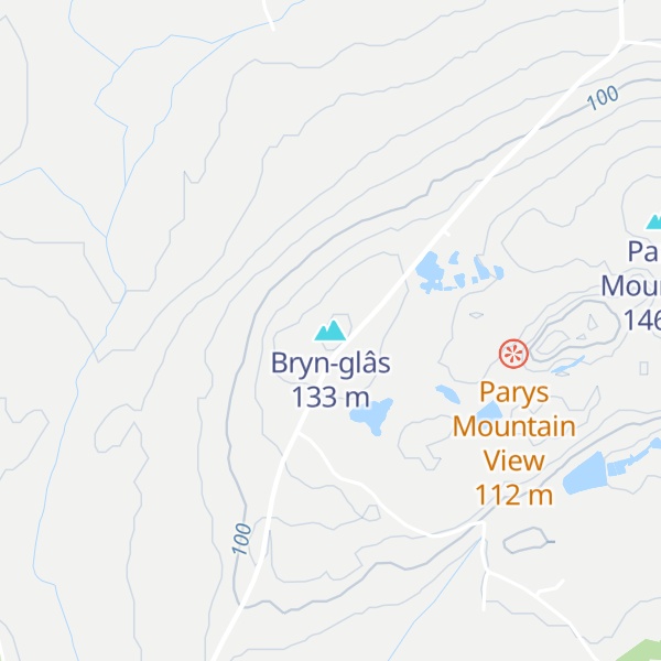 Map of Bryn-glâs