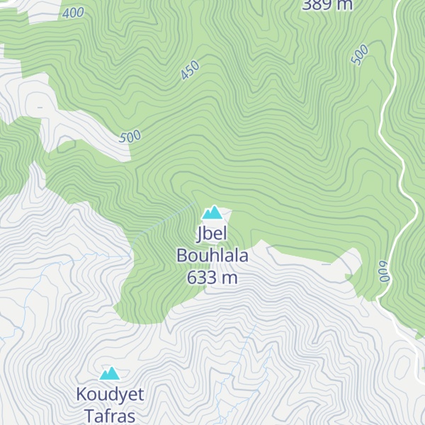 Map of Jbel Bouhlala