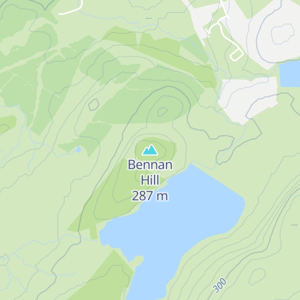 Map of Bennan Hill