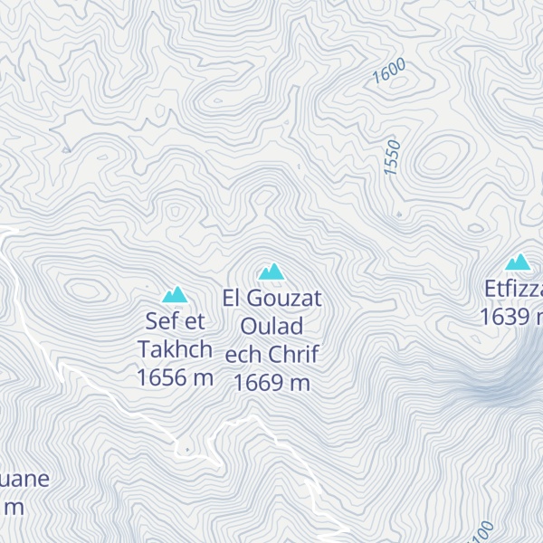 Map of El Gouzat Oulad ech Chrif