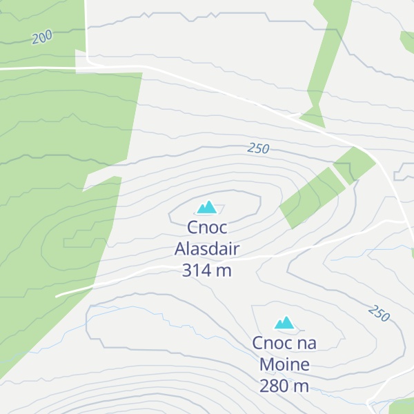 Map of Cnoc Alasdair
