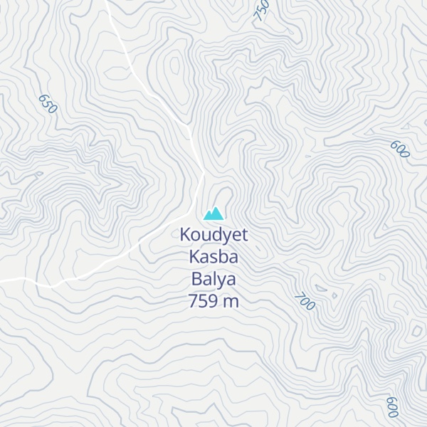 Map of Koudyet Kasba Balya