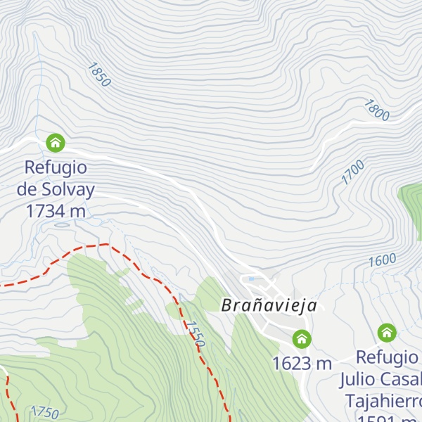 Map of Refugio Tres Mares
