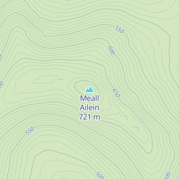 Map of Meall Ailein