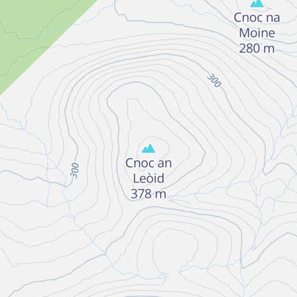 Map of Cnoc an Leòid