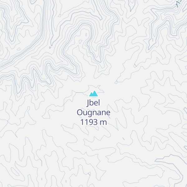 Map of Jbel Ougnane