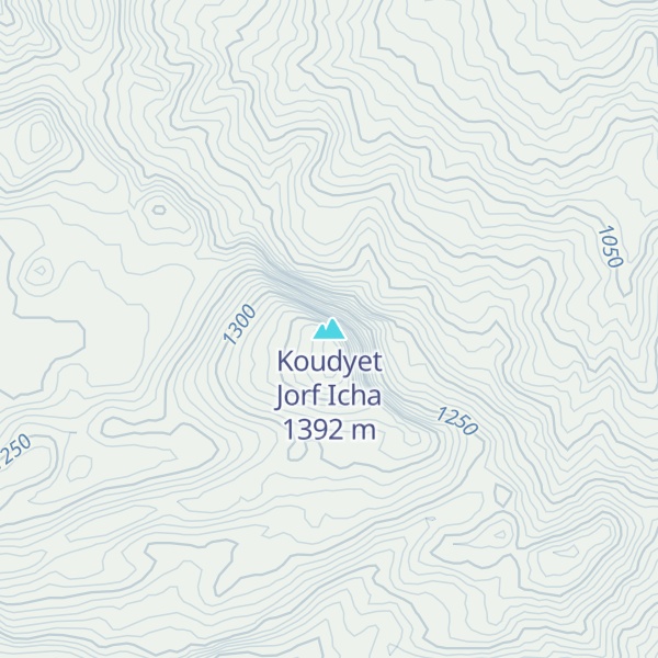 Map of Koudyet Jorf Icha