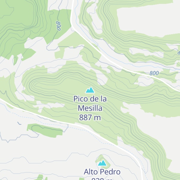 Map of Pico de la Mesilla