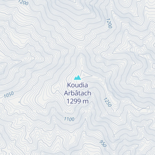 Map of Koudia Arbâtach