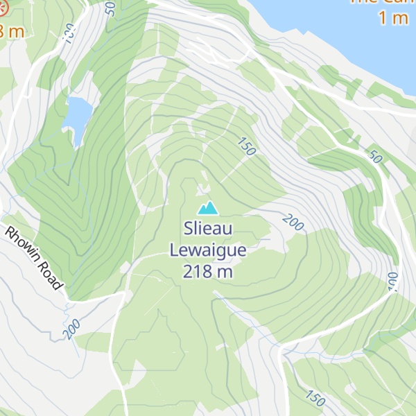 Map of Slieau Lewaigue