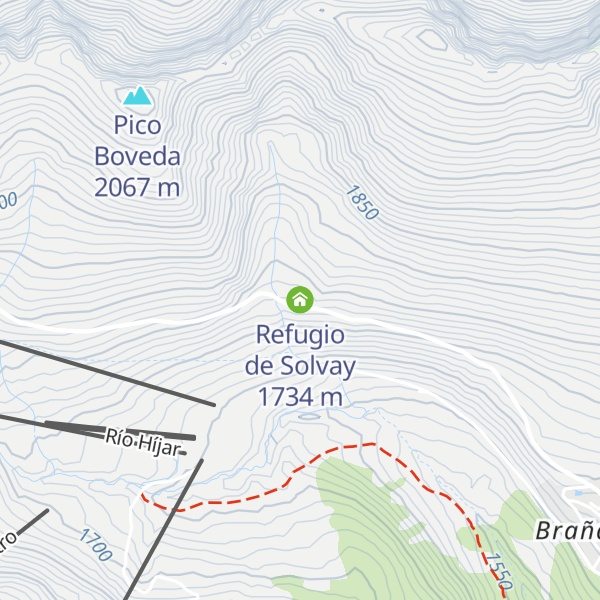 Map of Refugio de Solvay