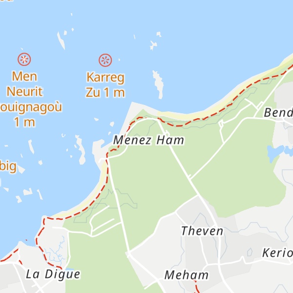 Map of Gîte de Meneham
