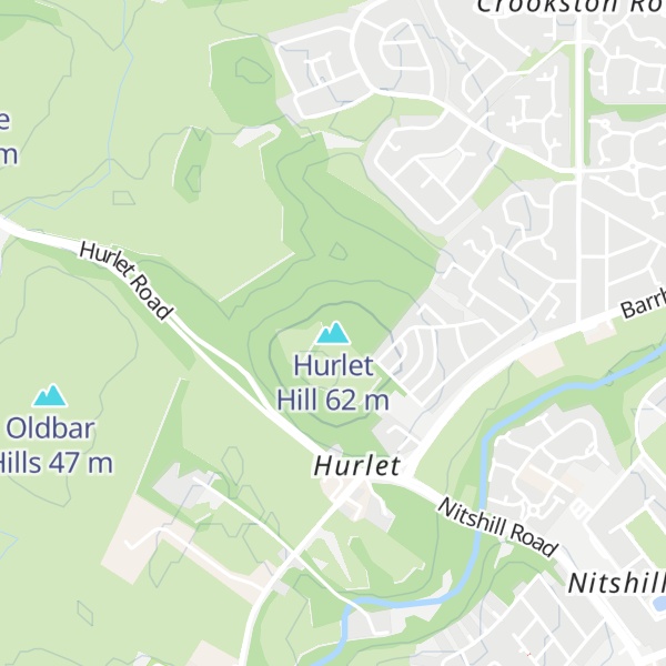 Map of Hurlet Hill