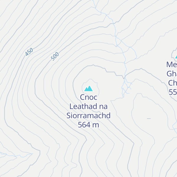 Map of Cnoc Leathad na Siorramachd