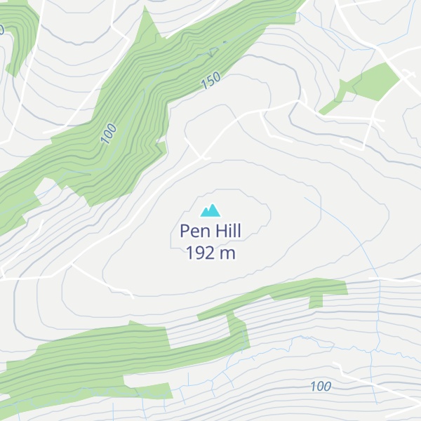Map of Pen Hill