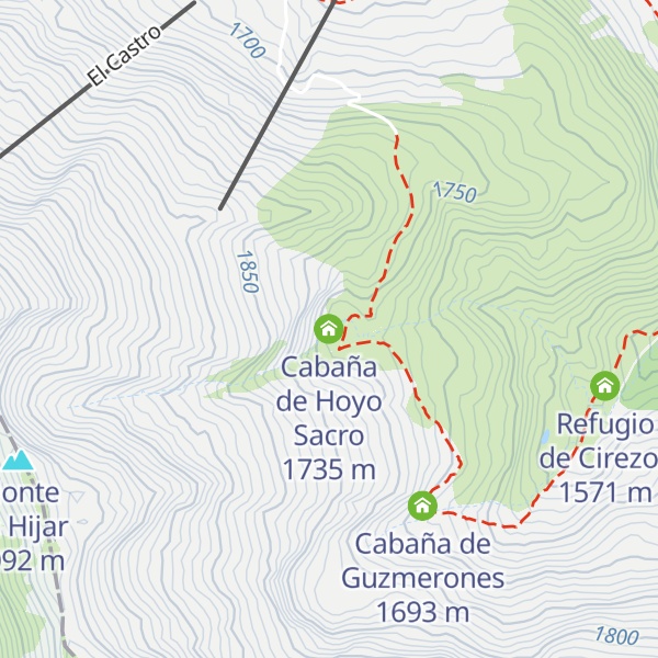 Map of Cabaña de Hoyo Sacro