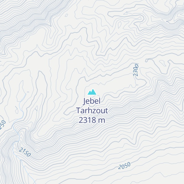 Map of Jebel Tarhzout