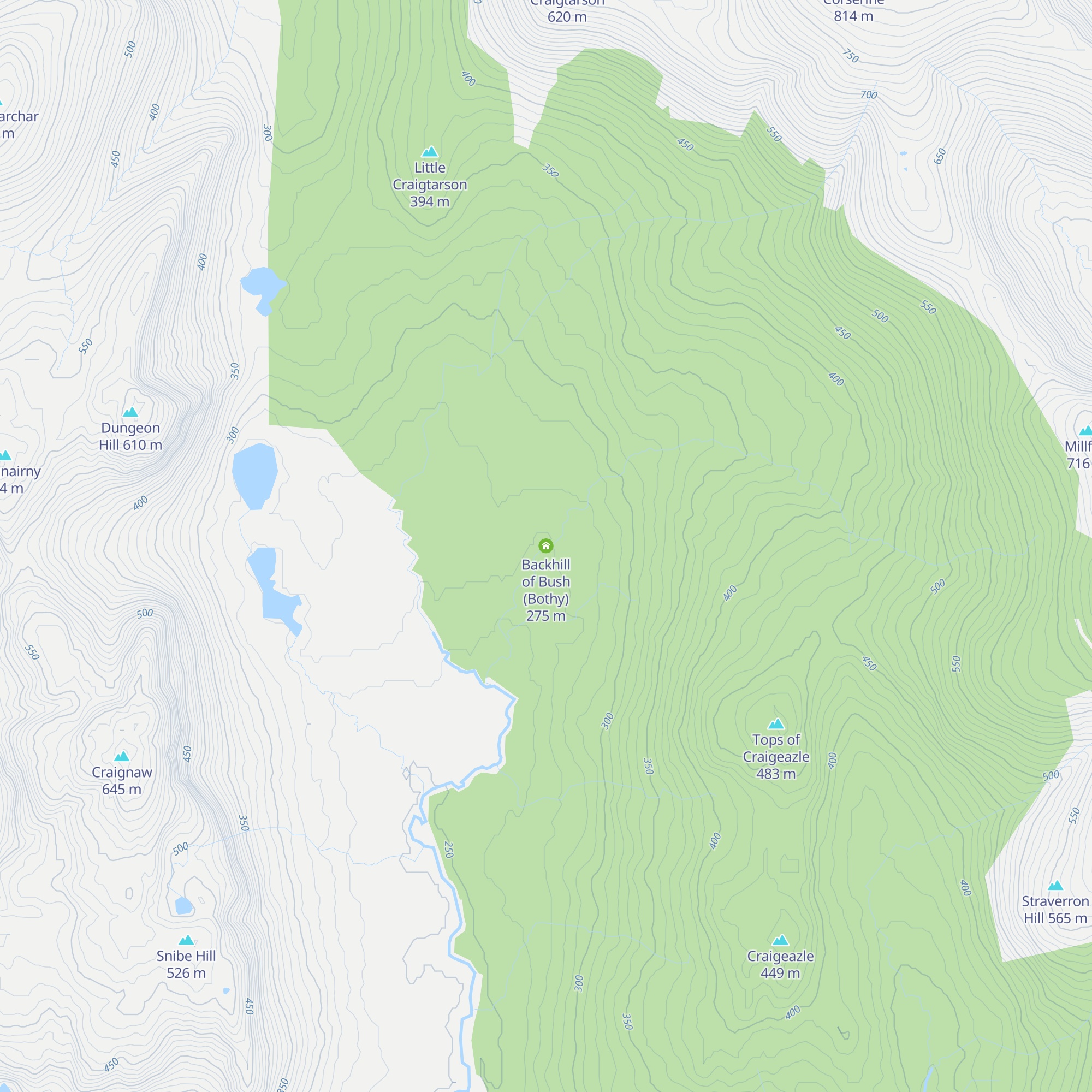 Backhill of Bush (Bothy) map