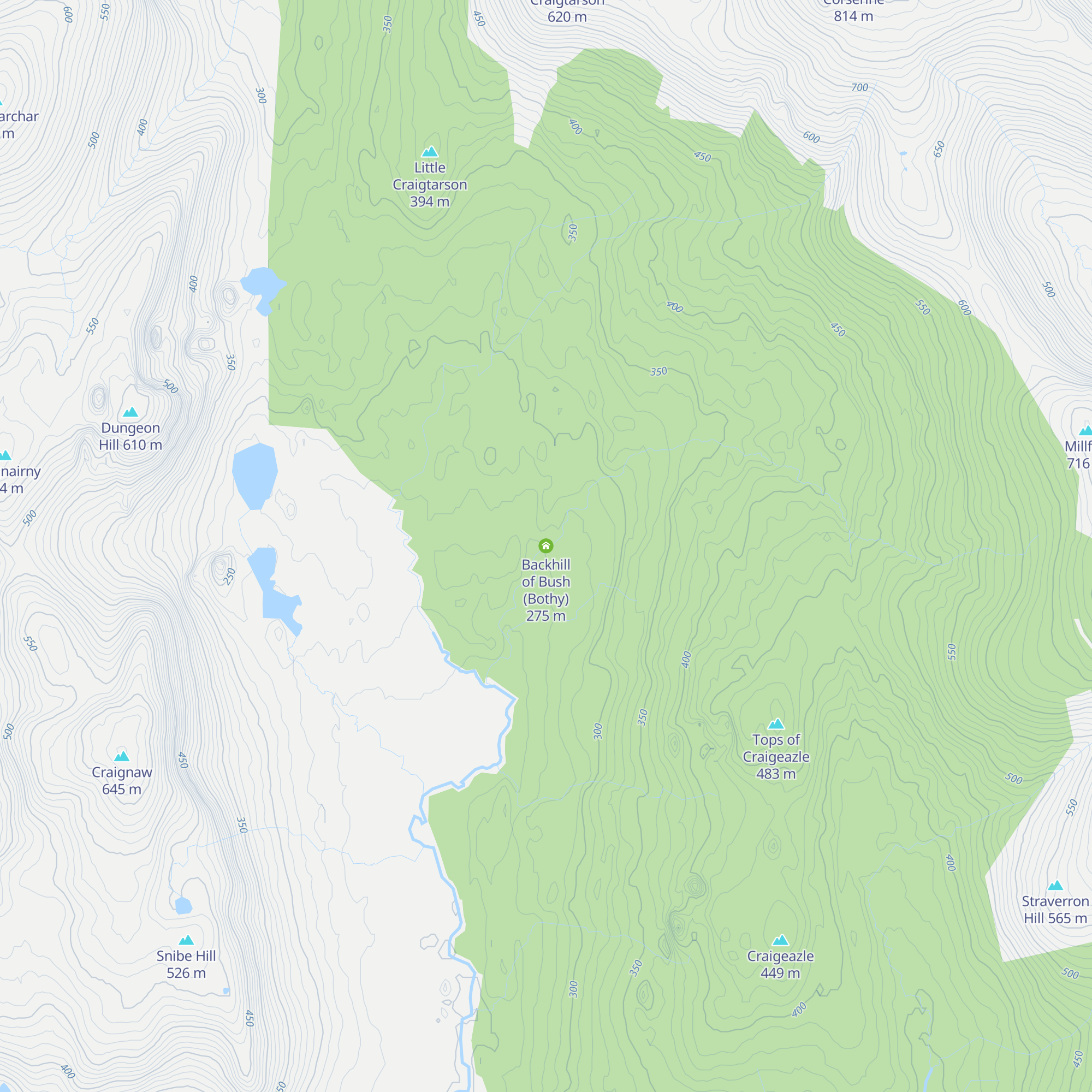 Backhill of Bush (Bothy) map