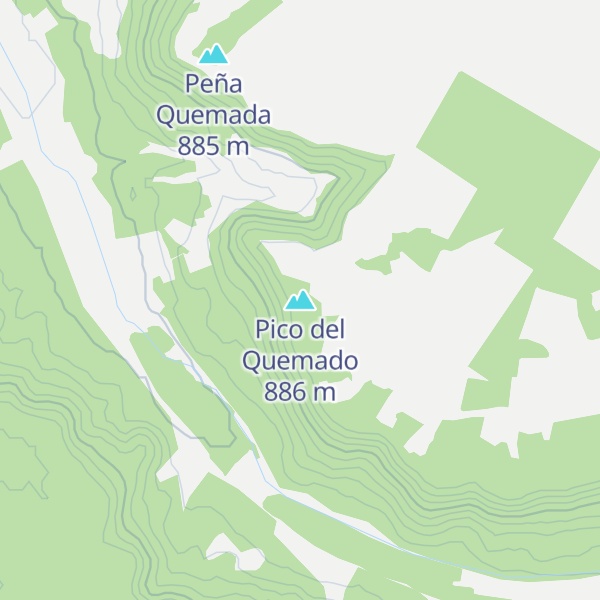 Map of Pico del Quemado