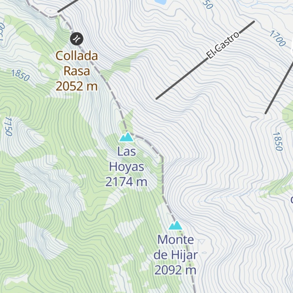 Map of El Cuchillón
