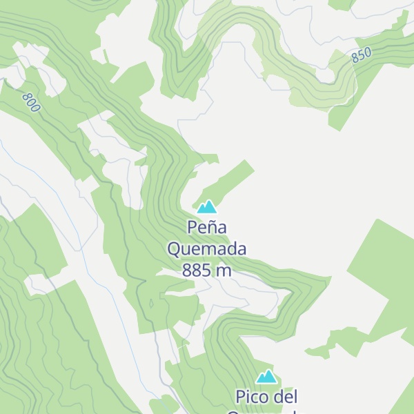 Map of Peña Quemada
