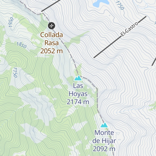 Map of Las Hoyas