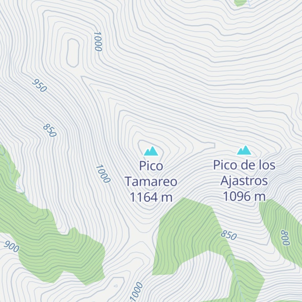 Map of Pico Tamareo