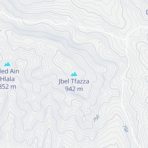 Map of Jbel Tfazza
