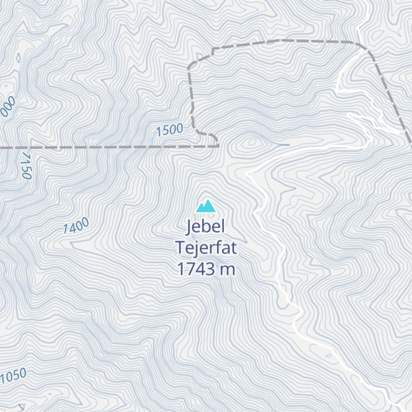 Map of Jebel Tejerfat