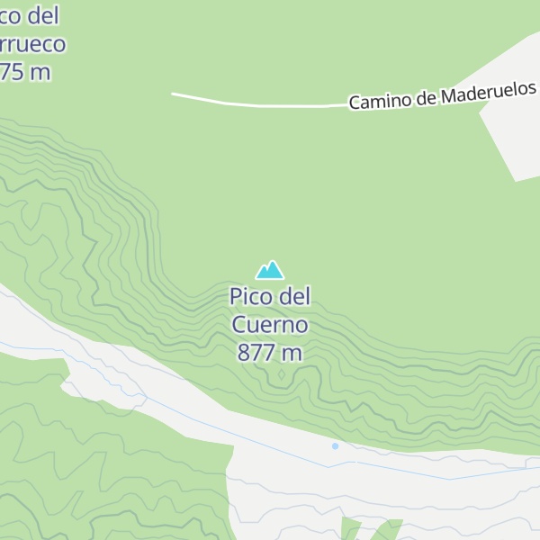 Map of Pico del Cuerno