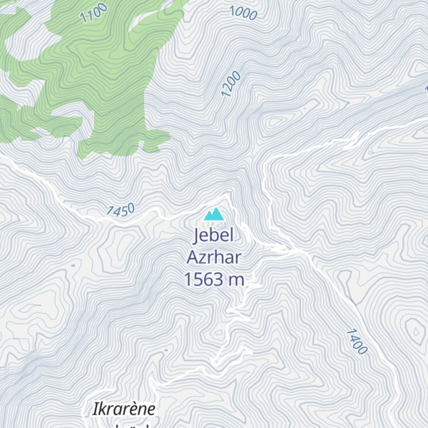 Map of Jebel Azrhar