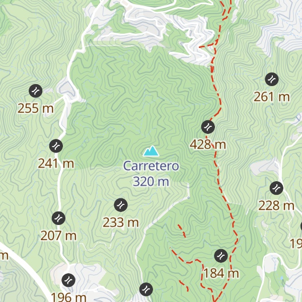 Map of Carretero