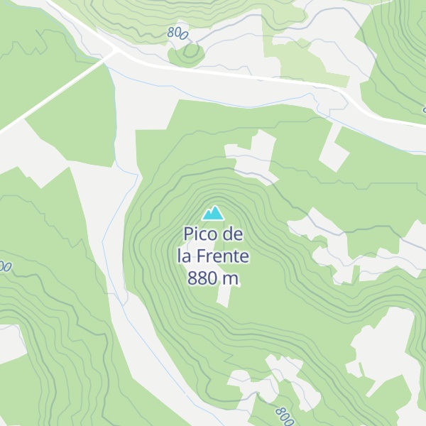 Map of Pico de la Frente
