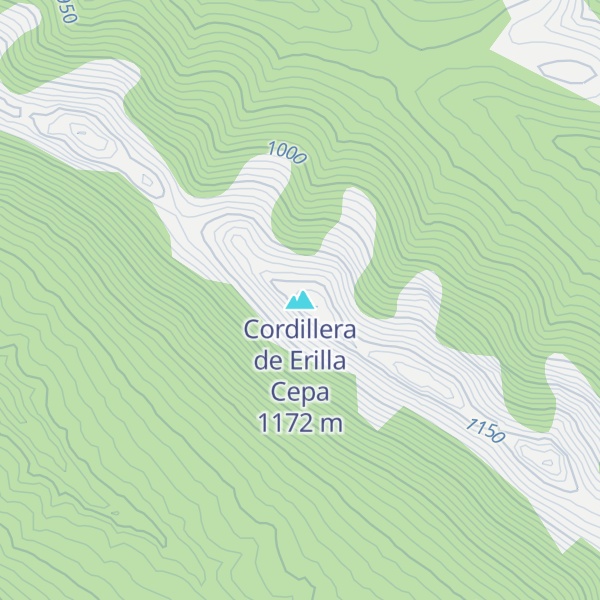 Map of Cordillera de Erilla Cepa