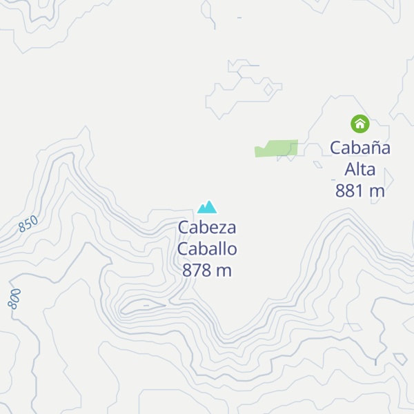 Map of Cabeza Caballo