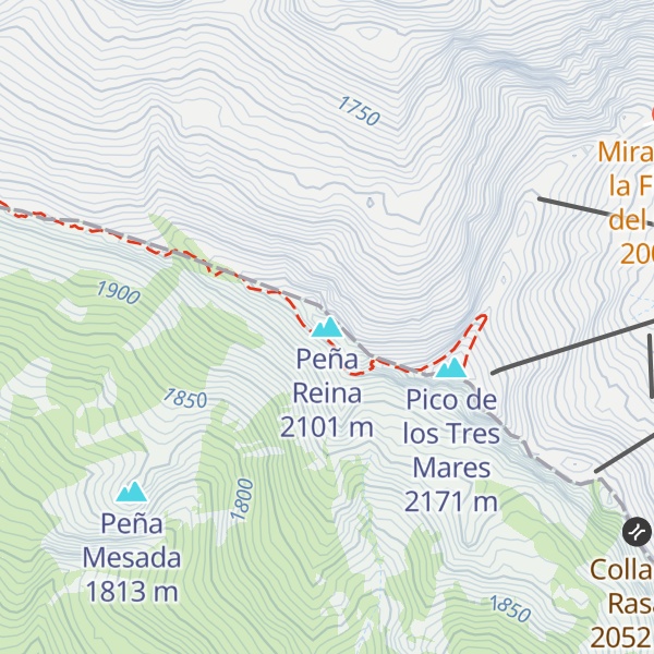 Map of Peña Reina
