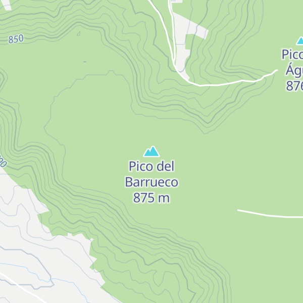 Map of Pico del Barrueco